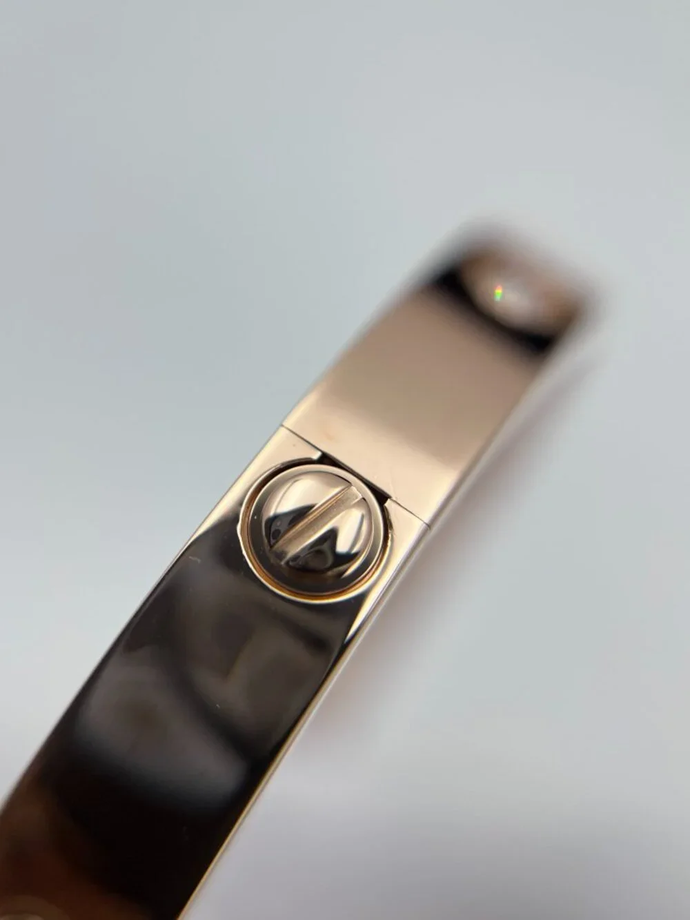 Cartier Love Bracelet Classic Model 10 Diamond 18K Rose Gold Size 17